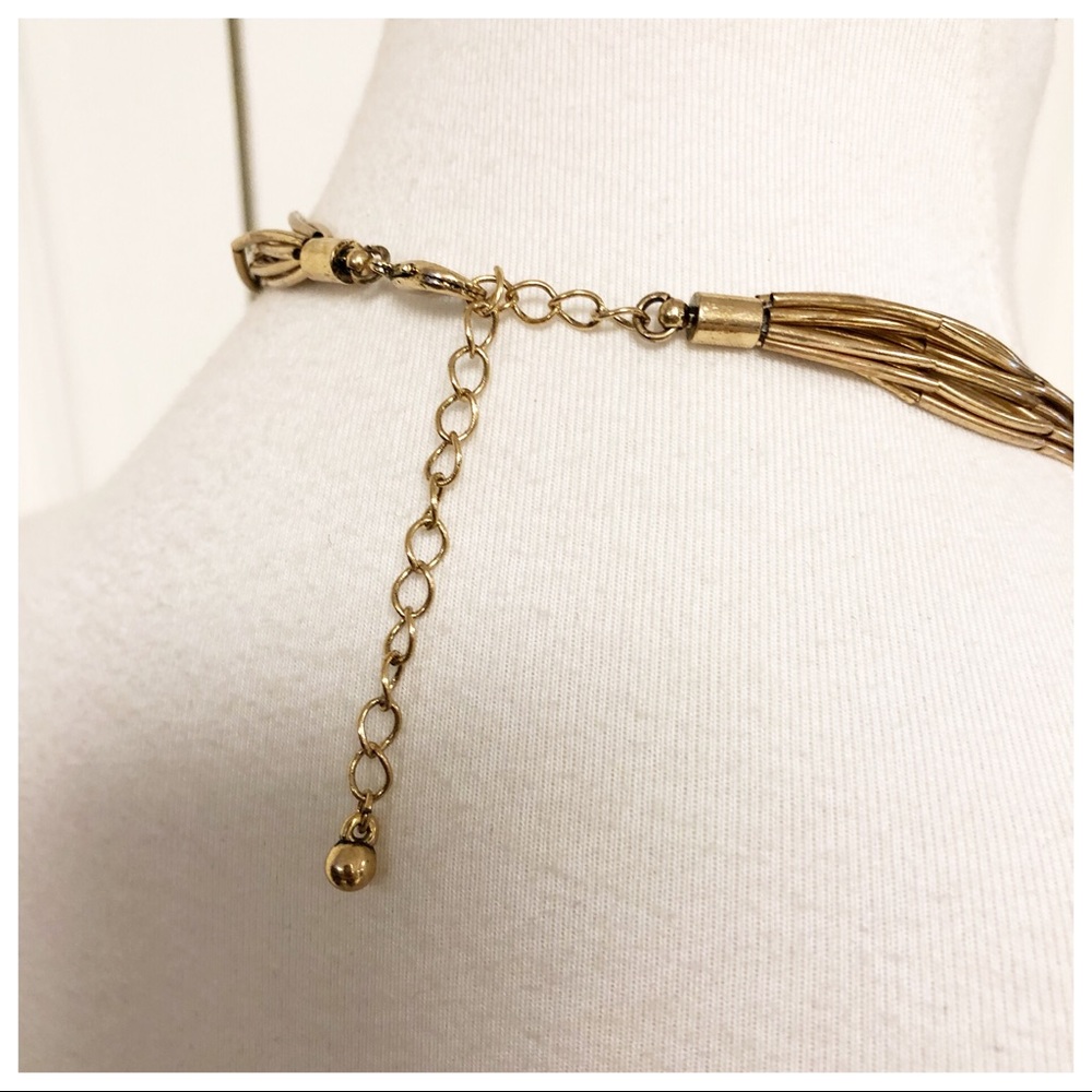 NEW STUNNING MULTI TONE STATEMENT NECKLACE - Picture 4 of 5